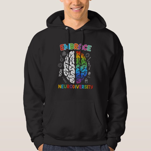 Moletom Autism Embrace Neurodiversity Autistics Awareness  (Frente)