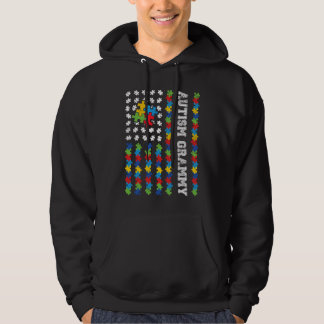 Moletom Autism Grammy American Flag Autism Awareness