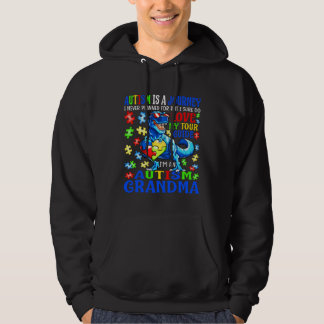 Moletom Autism Grandma Journey Quote Autism Awareness Dino