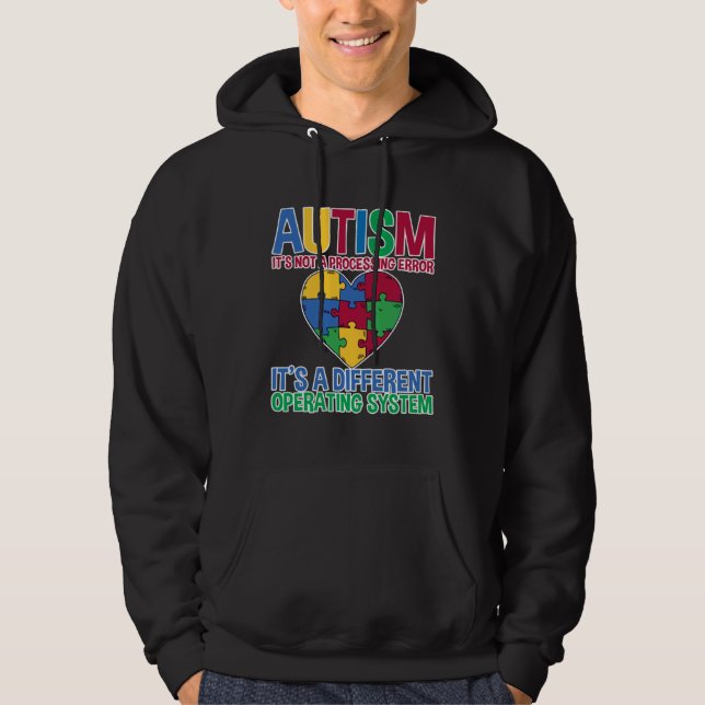 Moletom Autism It s Not A Processing Error (Frente)