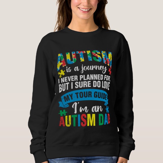 Moletom Autism Journey Tour Guide Mom Support Autistic Awa (Frente)