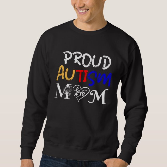 Moletom Autism mom and proud of it  Love for autistic chil (Frente)