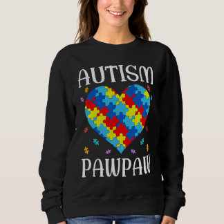 Moletom Autism Pawpaw Matching Family Heart Autism Awarene