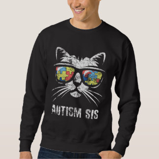 Moletom Autism Sister Autism Awareness Month Support Accep