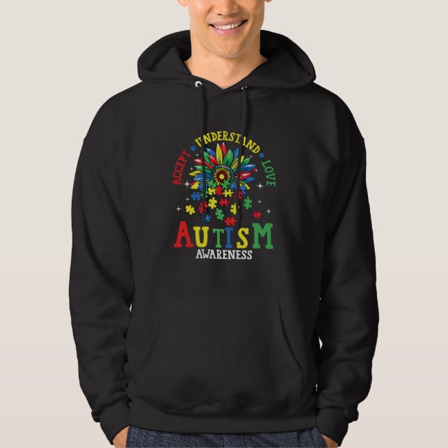 Moletom Autism Women Men Accept Understand Love Autism Awa (Frente)