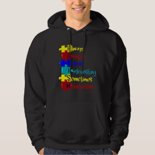 Moletom Autismo Autismo Autismo Acrônimo Quebra-cabeça