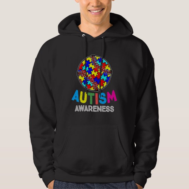 Moletom Autismo Consciência Baseball (Frente)