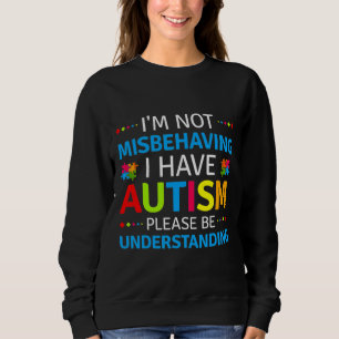 Moletom Autismo Consciência Não Estou Mal Comportando Eu T