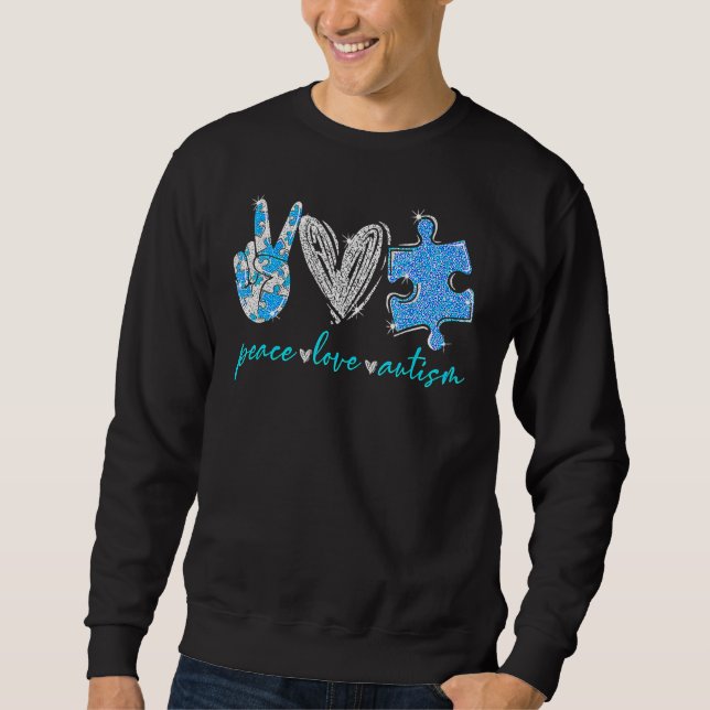 Moletom Autismo de Paz e Amor (Frente)