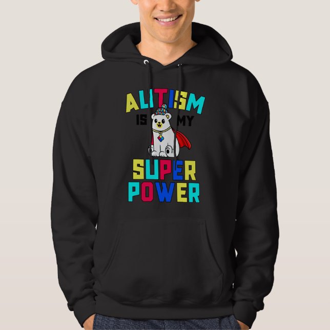 Moletom Autismo É O Meu Superpoder Crianças Sensibilizam S (Frente)