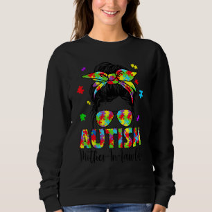 Moletom Autismo Mãe Na Lei Mensageira Quebra-cabeça Sol