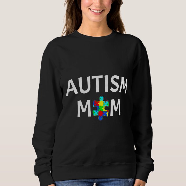 Moletom Autismo Mãe Para As Mulheres De Scoop (Frente)