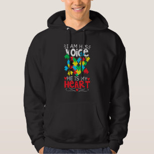 Moletom Autismo Quebra-cabeça Piece Heart I Am Sua Voz Mul