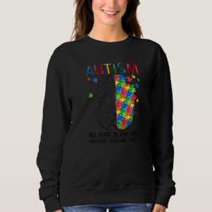 Moletom Autismo Sem Defeito No Código Autismo Cérebro Auti