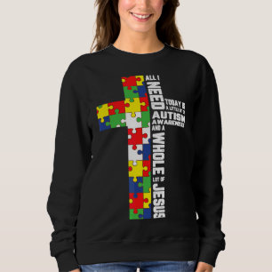 Moletom Autismo Sensibilização Jesus Cristo Quebra-cabeça 