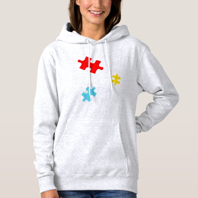 Moletom Autismo Sensibilização O Amor Não Precisa De Palav (Frente)