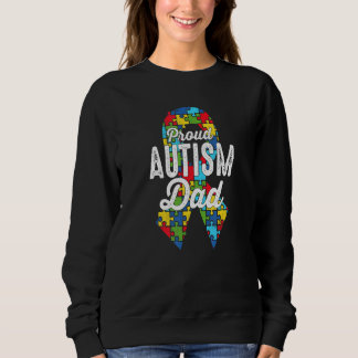 Moletom Autismo Sensibilização Orgulhosa Autismo Pai Fita 