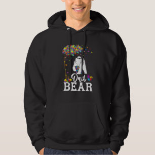 Moletom Autismo Sensibilização Pai Bear Suporte Autista