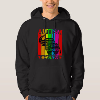 Moletom Autismo Sensibilização Palavras Elefantes Tipograf