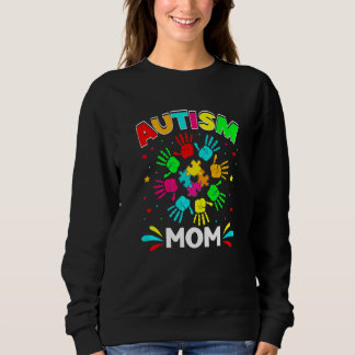 Moletom Autista Mãe Quebra-cabeça Suporta Awarenes Familia