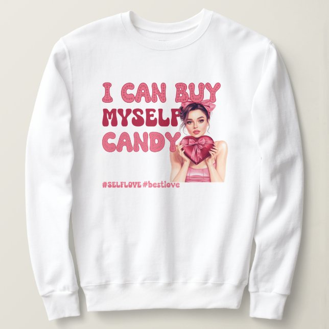 Moletom Autoamor do dia de os namorados (Frente do Design)