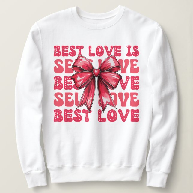 Moletom Autoamor do dia de os namorados (Frente do Design)