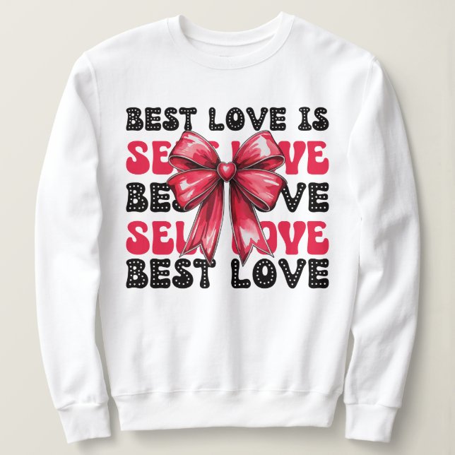 Moletom Autoamor do dia de os namorados (Frente do Design)