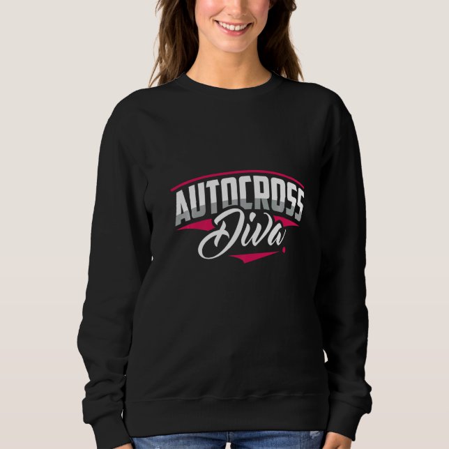Moletom Autocross Diva Car Racing Motorsport Apparel (Frente)