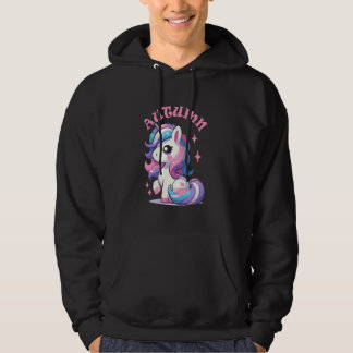 Moletom Autumn Cute Unicorn Design para Nome das Raparigas