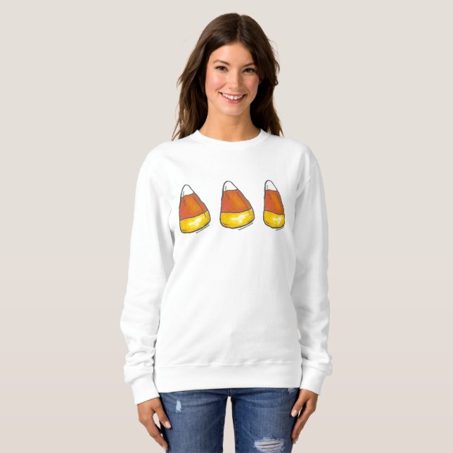 Moletom Autumn Harvest Halloween Candy Corn (Frente Completa)
