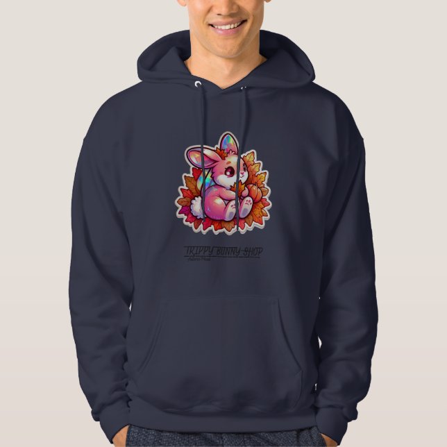 Moletom Autumn Mood: Happy Season / Hoodie Pink Bunny #2 (Frente)
