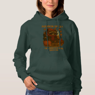 Moletom Autumn Raccoon Funny Pumpkin Spice Latte