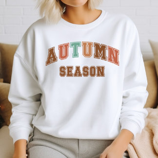 Moletom Autumn Season Trendy Fall Varsity Sweatshirt