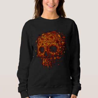Moletom Autumn Skull Shape Fall Leaves Graphics Halloween