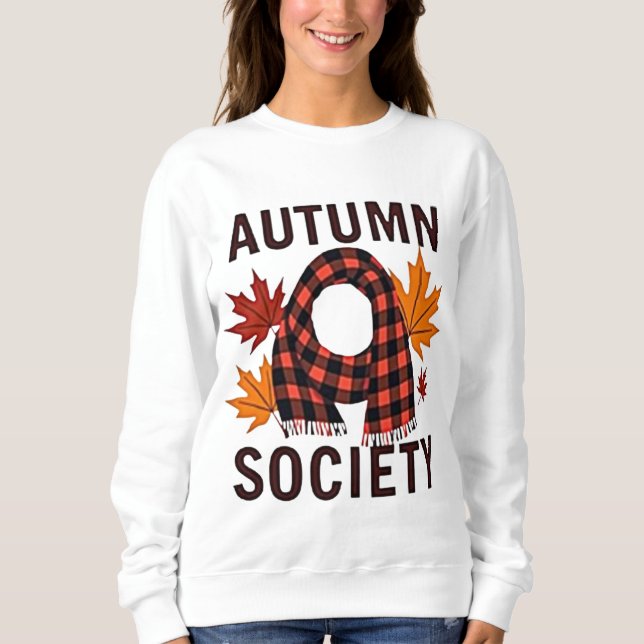 Moletom Autumn Society - Preenchimento Personalizado da Xa (Frente)
