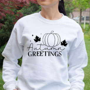 MOLETOM AUTUMN THEMED RETRO AUTUMN GREETINGS PUMPKIN