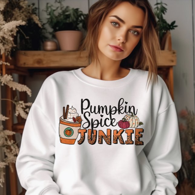MOLETOM AUTUMN THEMN PUMPKIN SPICE JUNKIE COFFEE LOVER (Criador carregado)