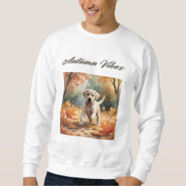 Moletom Autumn Vibes Labrador Puppy Sweatshirt
