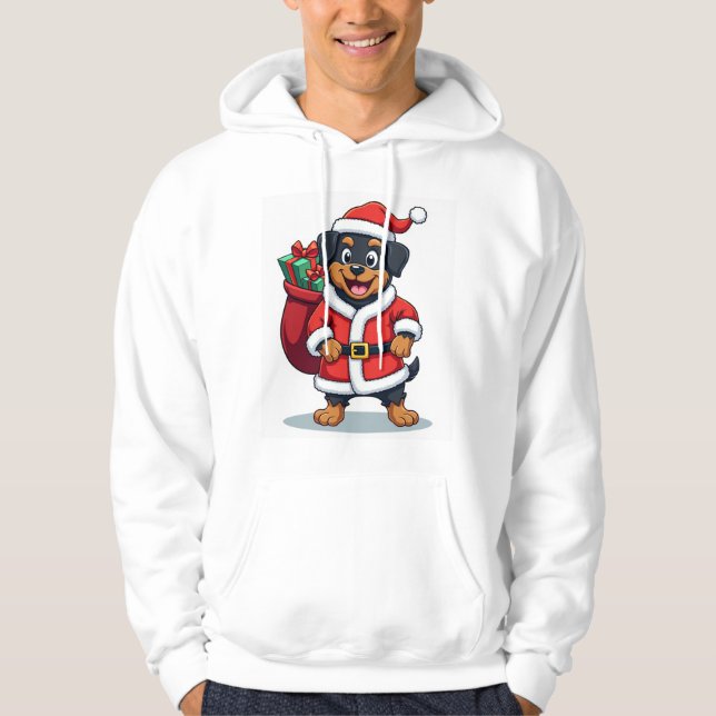 Moletom Auxiliar do Papai Noel Rottweiler (Frente)