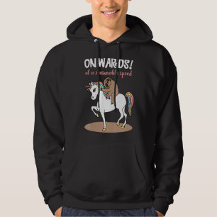 Moletom Avançar A Uma Velocidade Razoável Unicorn Sloth Ru