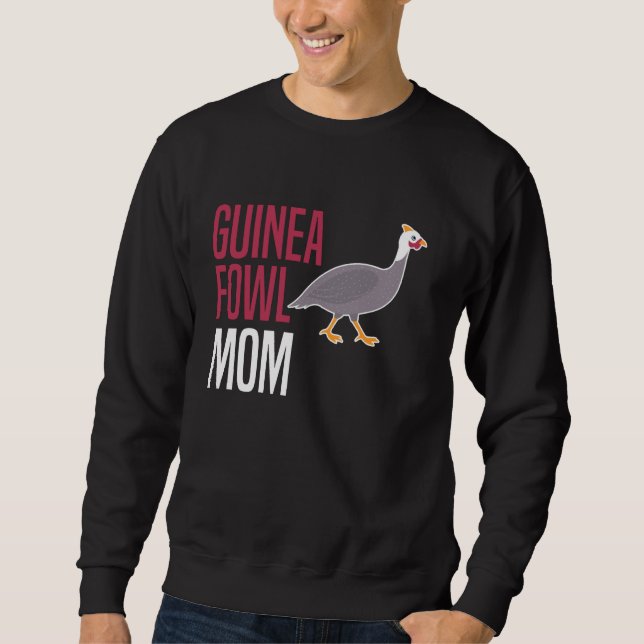 Moletom Ave de Galinha da Guiné Dia das Mães Mãe (Frente)