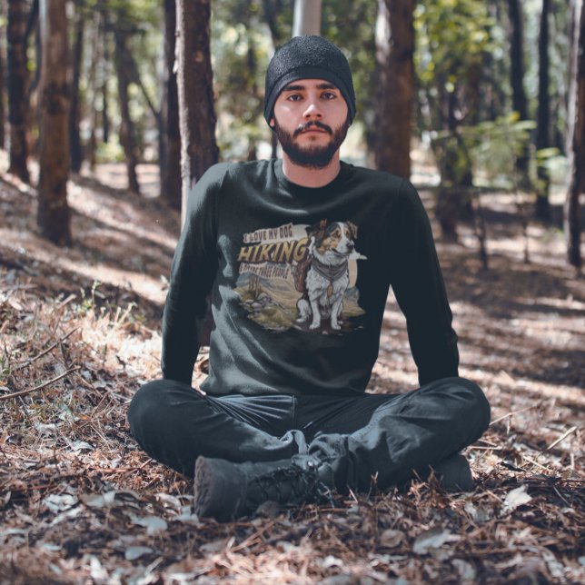 Moletom Aventura ao ar livre do pai de cães (Criador carregado)