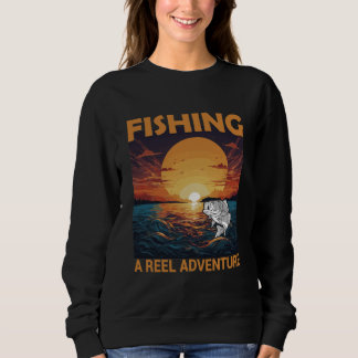 Moletom Aventura da Bobina do Pôr do Sol da Pesca Design