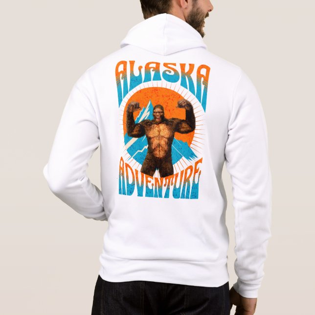Moletom Aventura Retro Sasquatch Montanha do Alasca (Verso)