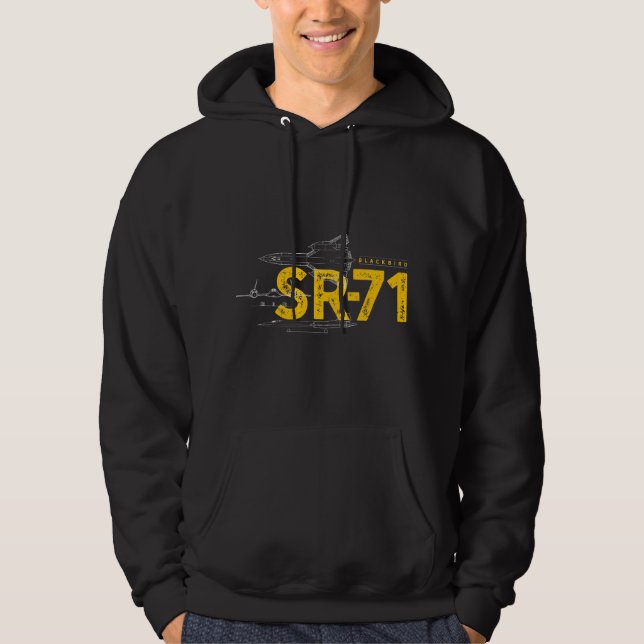 Moletom Avião a Jato Militar SR-71 Blackbird da Força Aére (Frente)