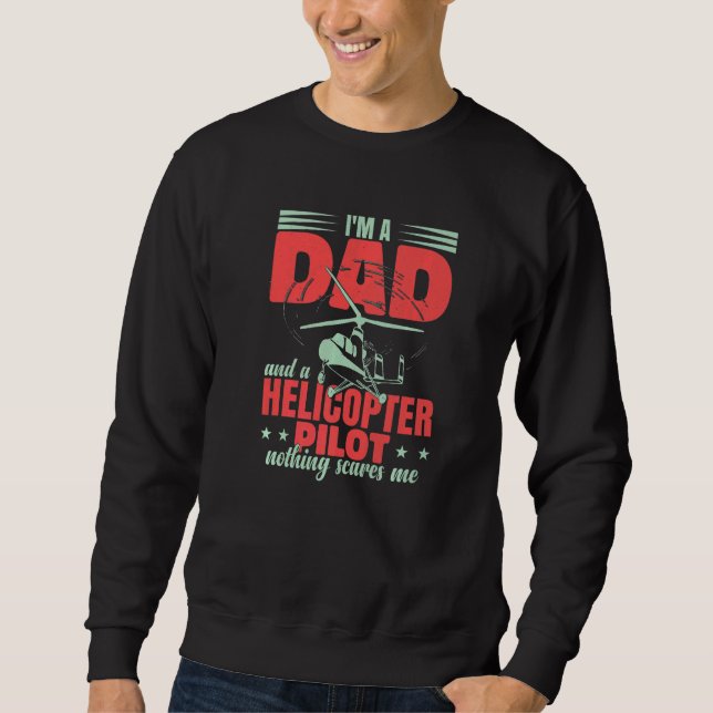 Moletom Aviation Helicopter Men Pilot Dad   (Frente)