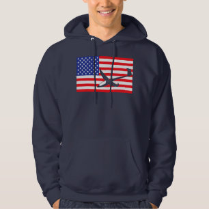 Moletom Aviões de Planeio EUA Bandeira Americana Piloto Pl