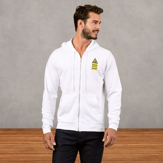 Moletom Aviso de local incompleto do Danger Scaffolding (Criador carregado)