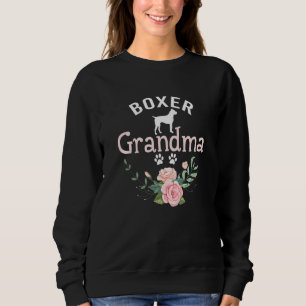 Moletom Avó Boxer Cachorro Mulheres Cachorro Boxer Pet Nat