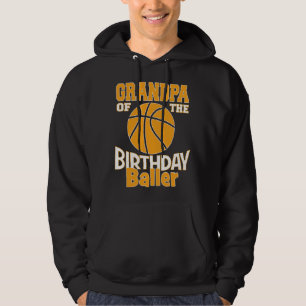 Moletom Avô Do Bola De Aniversário Tema Basquetebol P